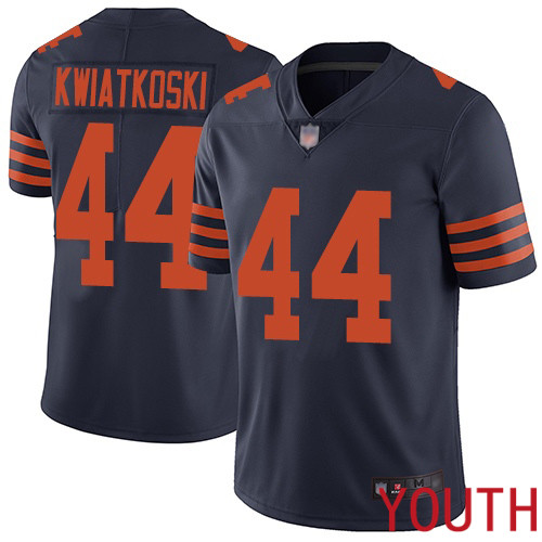 Chicago Bears Limited Navy Blue Youth Nick Kwiatkoski Jersey NFL Football 44 Rush Vapor Untouchable